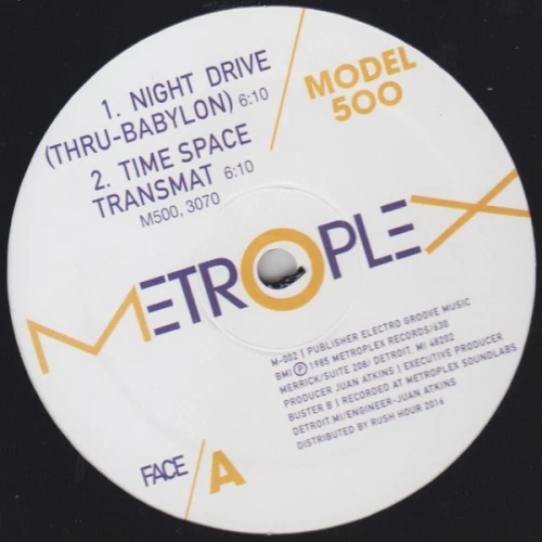 El 12” de Model 500, el proyecto en solitario de Juan Atkins.